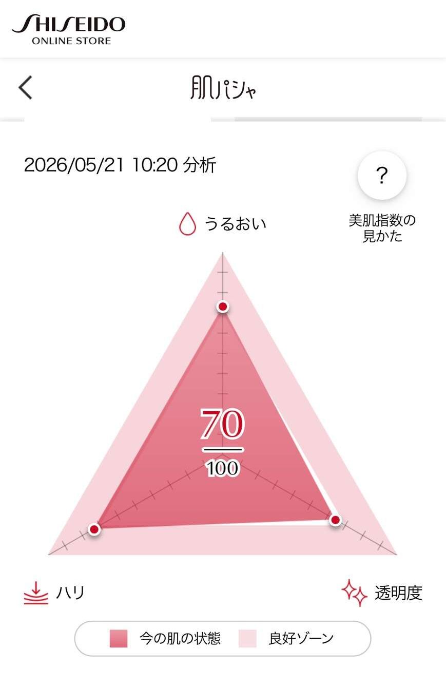 資生堂ロゴ・三角形グラフ