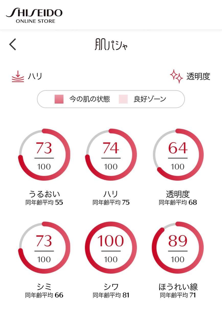 資生堂ロゴ・円グラフ